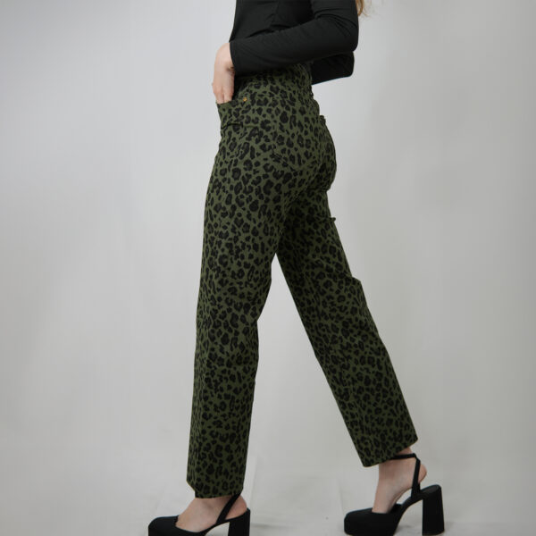 Pantalón Animal Print Verde - Imagen 3