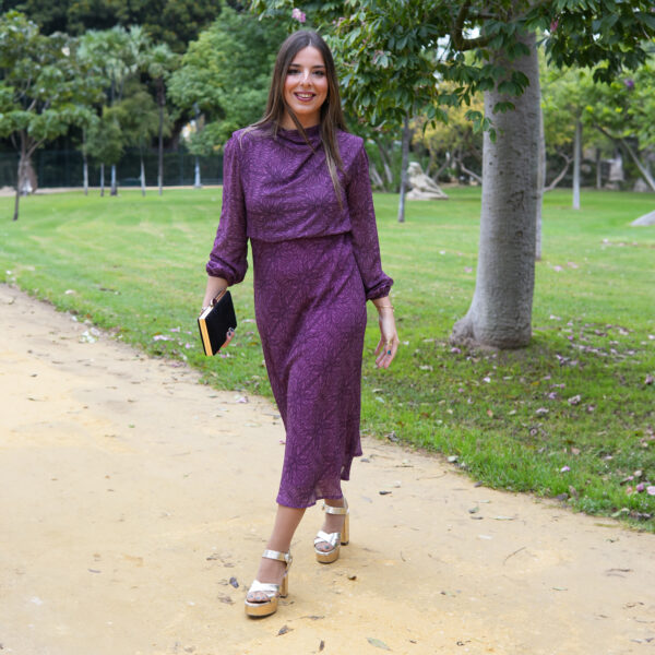 Vestido Floral Morado